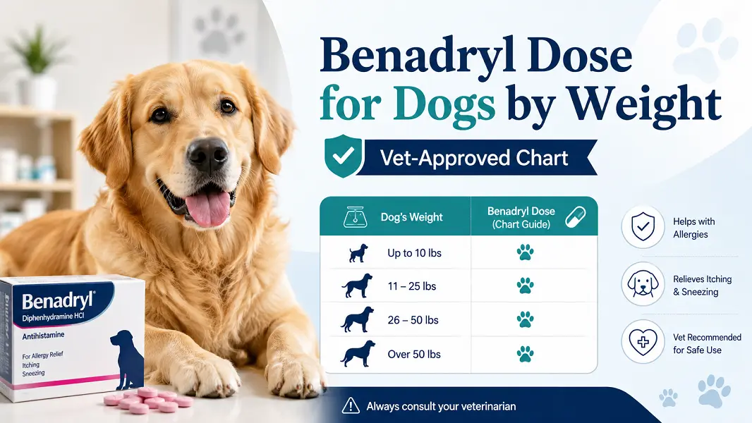 benadryl dose for dogs